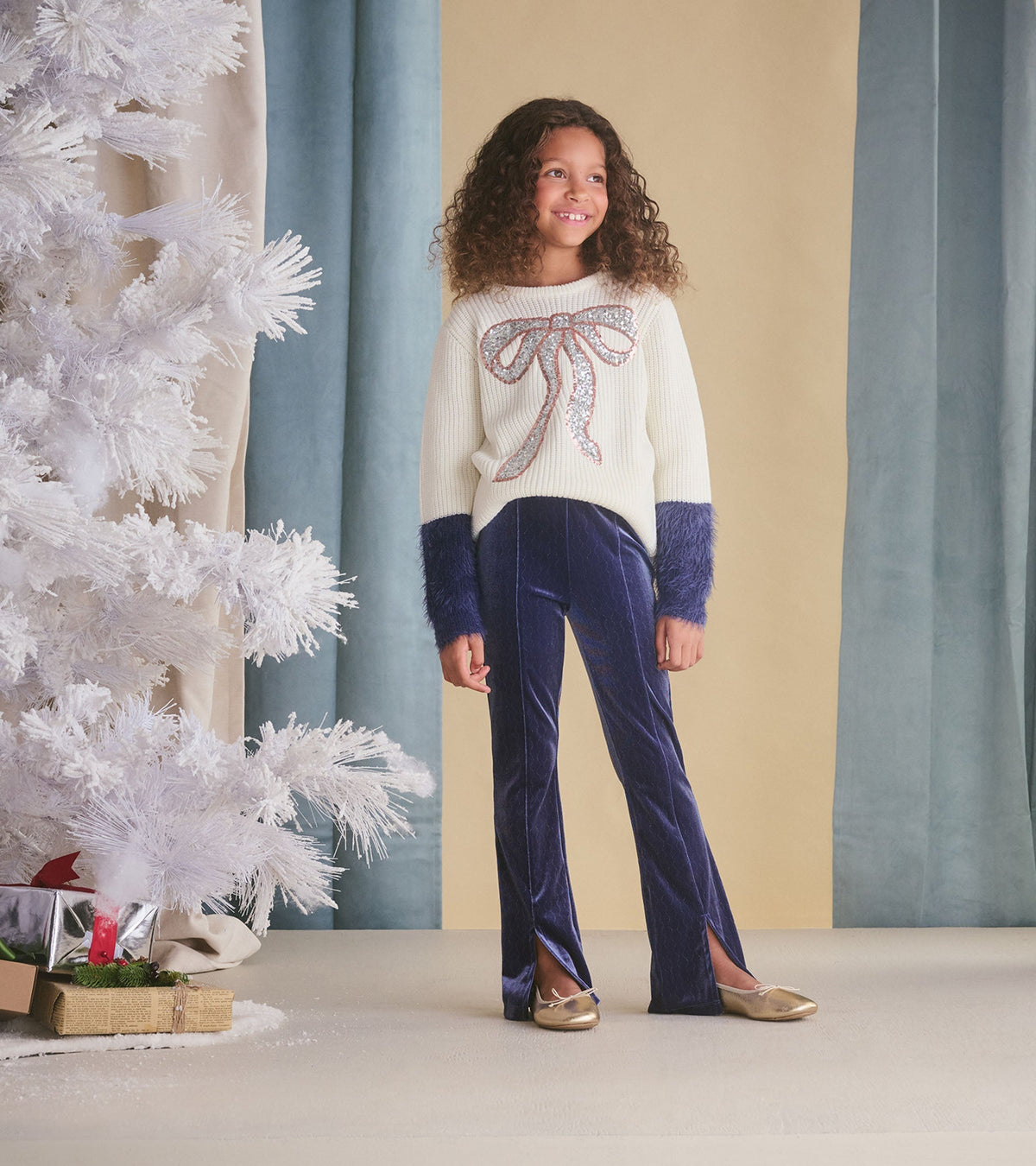 Girls Sparkle Wave Stretchy Flared Pants - Hatley Girls