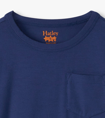 Boys Patriot Blue Long Sleeve Bamboo T-Shirt - Hatley Boys
