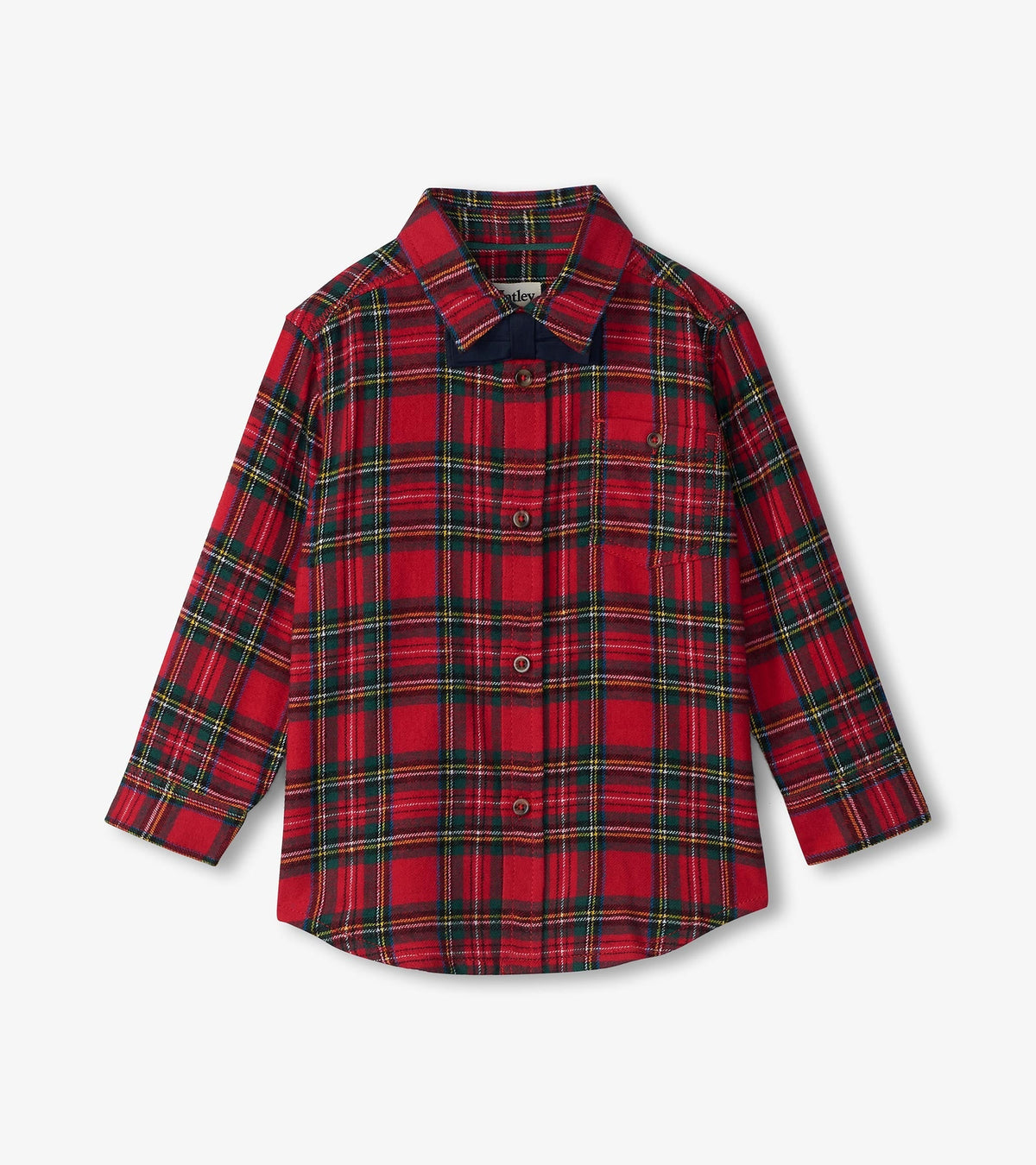 Boys Red Plaid Button Down Shirt - Hatley Boys