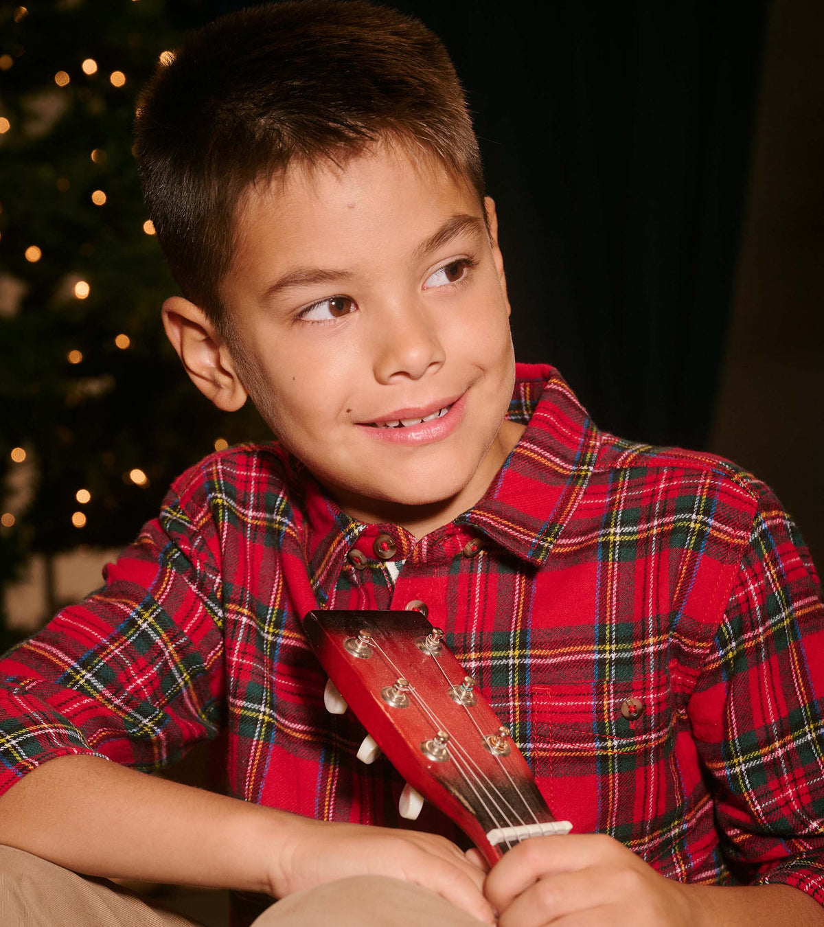 Boys Red Plaid Button Down Shirt - Hatley Boys