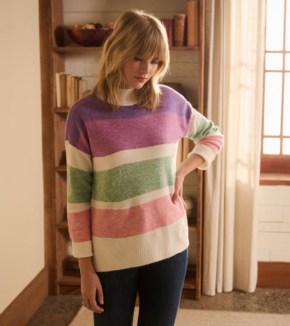 Mock Neck Tunic - Sunrise Color Block - Hatley Women