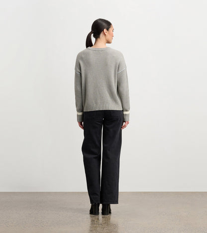 Waffle Knit Sweater - Grey - Hatley Women