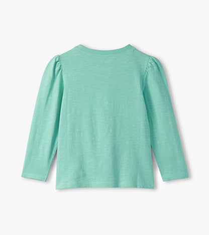 Girls Fluffy Cloud Puff Sleeve Graphic Tee - Hatley Girls