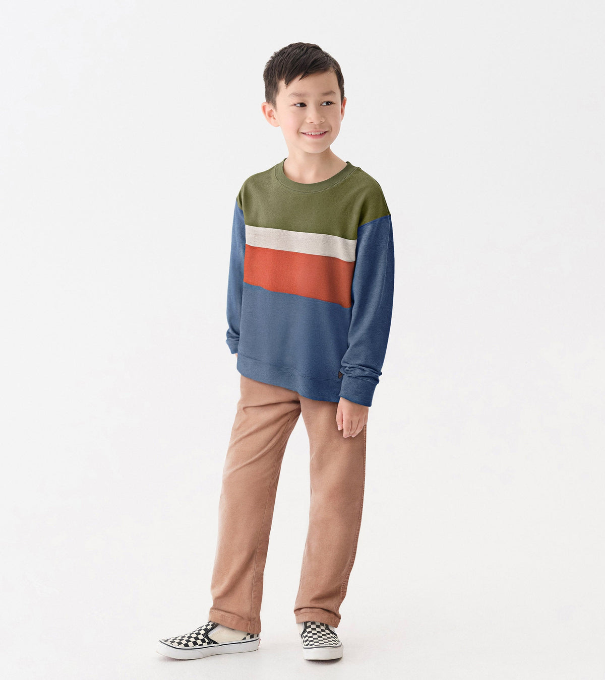 Boys Autumn Color Block Sweatshirt - Hatley Boys
