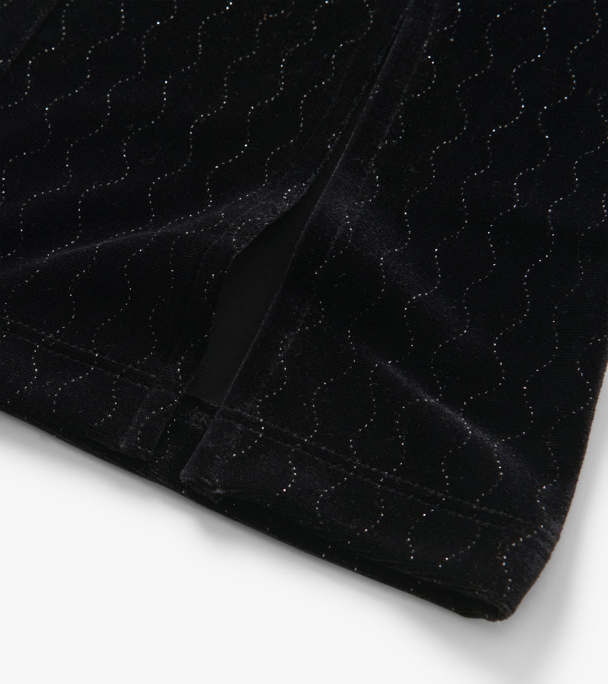 Girls Black Sparkle Wave Velour Flared Pants - Hatley Girls