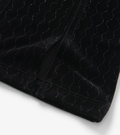 Girls Black Sparkle Wave Velour Flared Pants - Hatley Girls