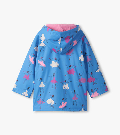 Girls Ballet School Color Changing Zip-Up Rain Jacket - Hatley Girls