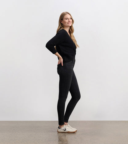 Cross Over Sweater - Black - Hatley Women