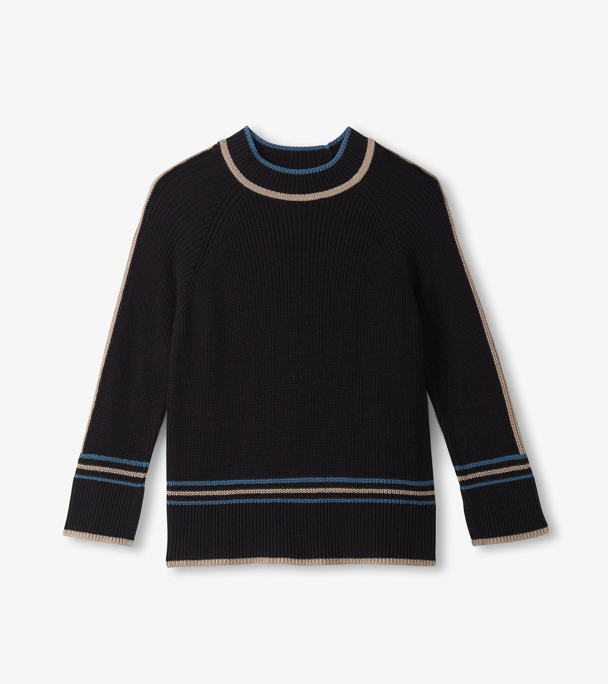 Raglan Stripes Pullover - Black - Hatley Women