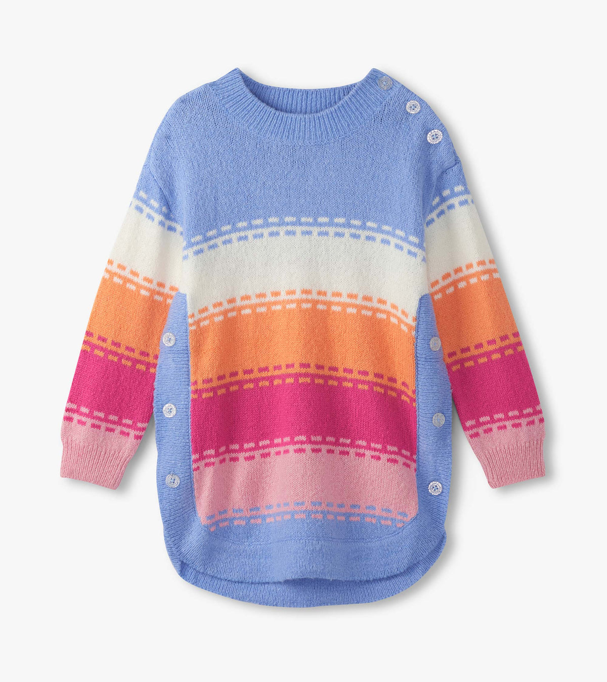 Girls Bold Stitch Chunky Sweater Tunic - Hatley Girls
