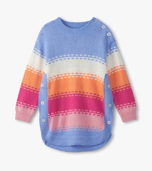Girls Bold Stitch Chunky Sweater Tunic - Hatley Girls