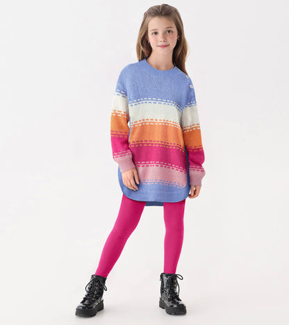 Girls Bold Stitch Chunky Sweater Tunic - Hatley Girls