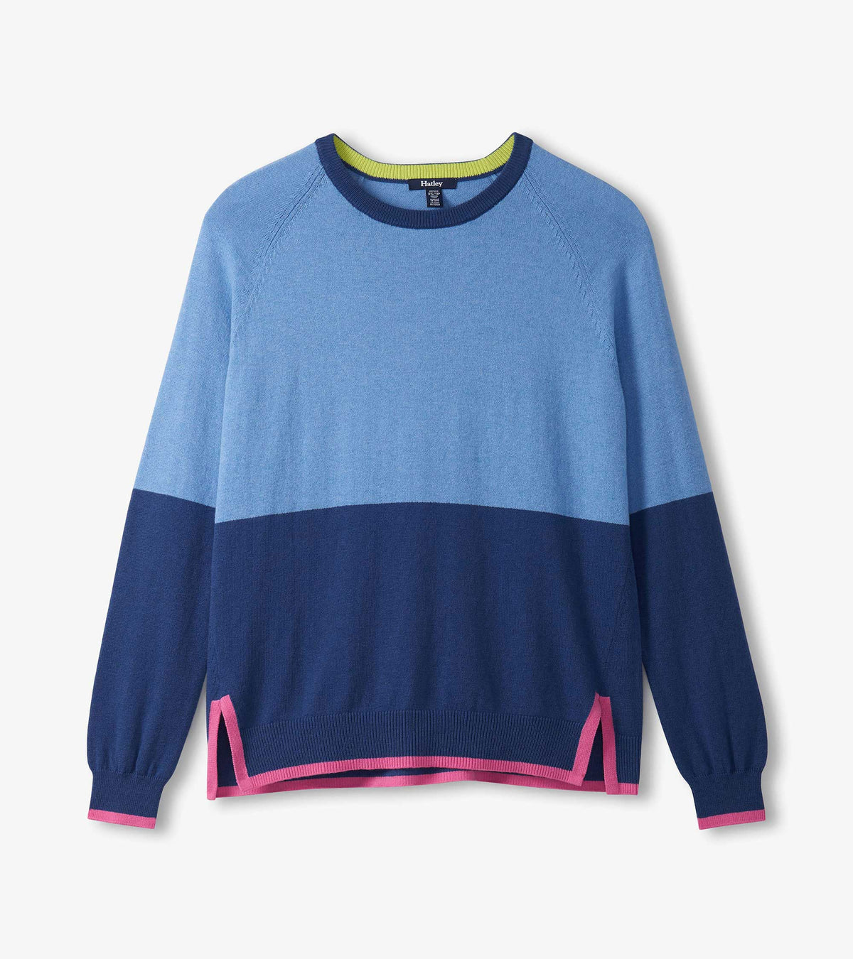 Olivia Sweater - Blue Color Block - Hatley Women