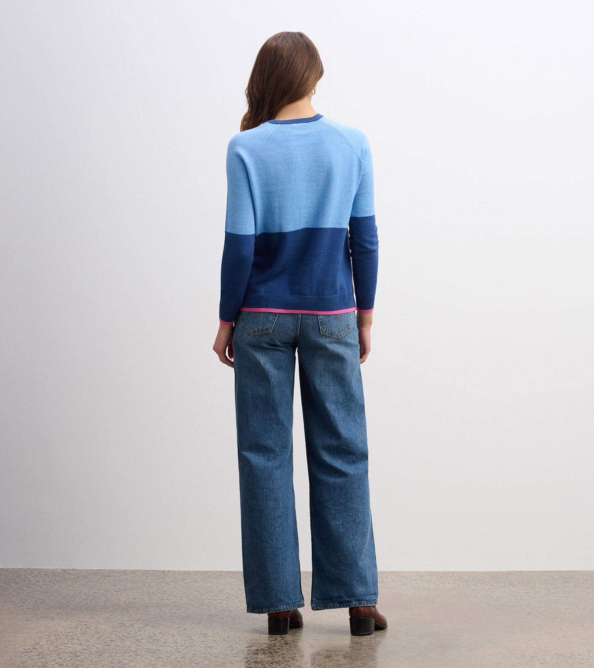 Olivia Sweater - Blue Color Block - Hatley Women