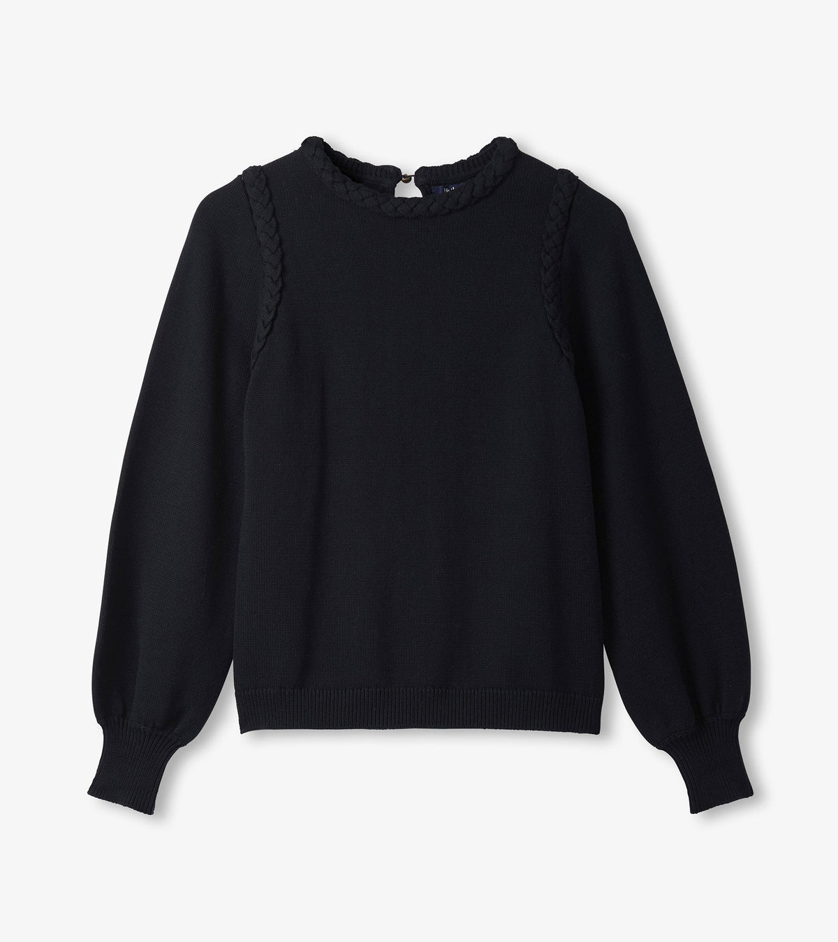 Braided Sweater - Black - Hatley Women