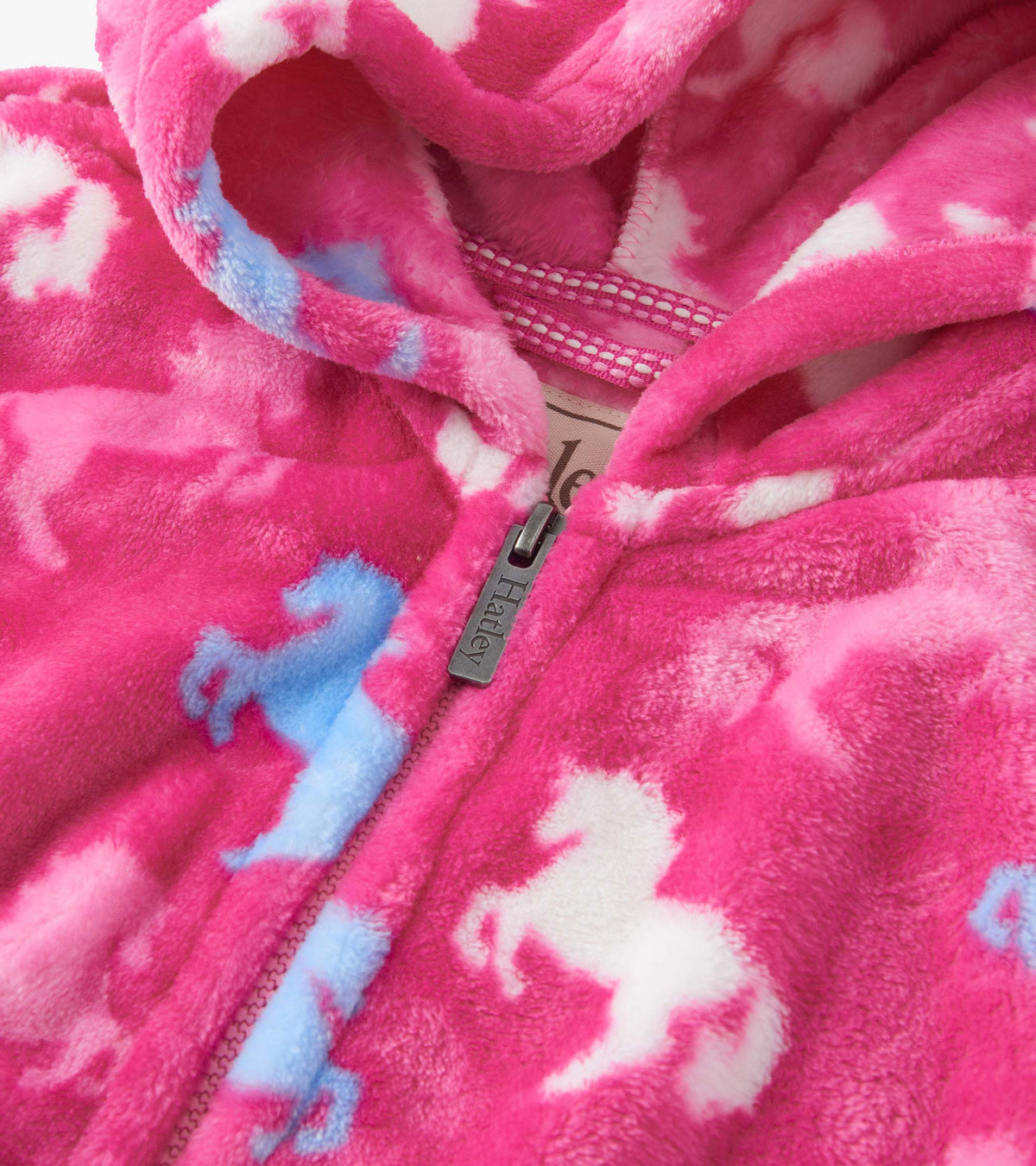 Girls Beautiful Horses Fleece Zip-Up Hoodie - Hatley Girls