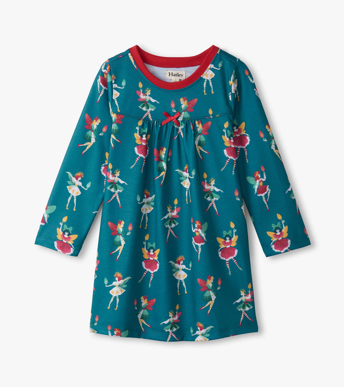 Girls Bright Fairies Long Sleeve Nightdress - Hatley Girls