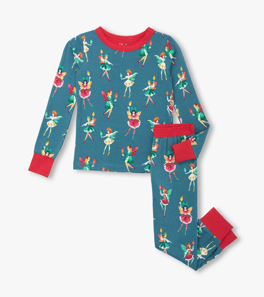 Girls Bright Fairies Bamboo Pajama Set - Hatley Girls