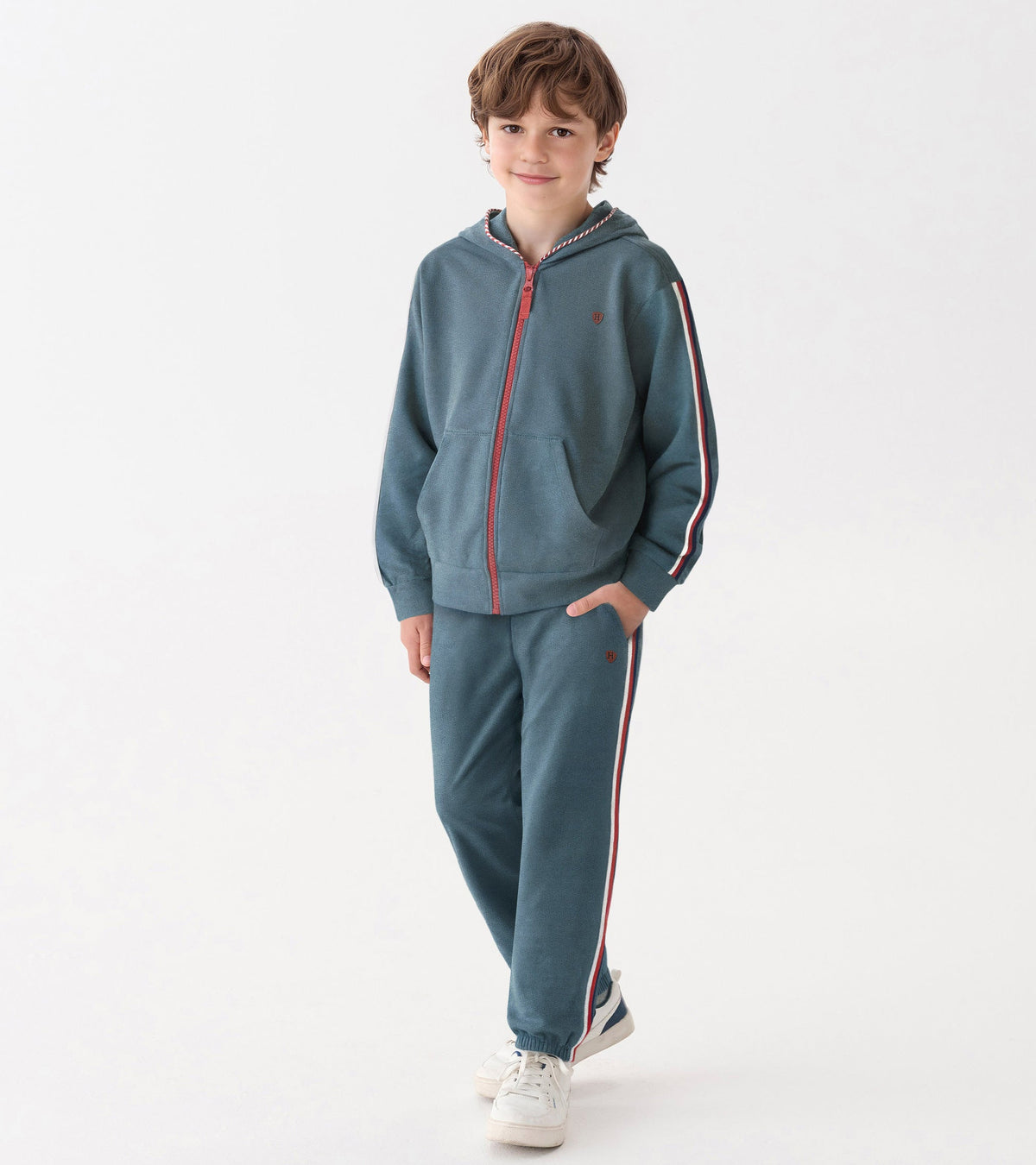 Boys Blue Stone Zip-Up Hoodie - Hatley Boys
