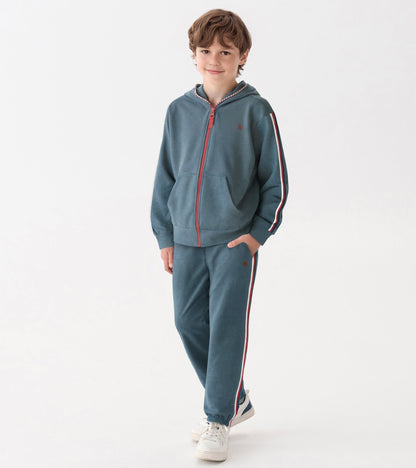 Boys Blue Stone Zip-Up Hoodie - Hatley Boys