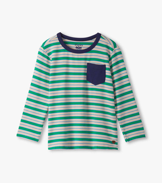 Boys Blarney Stripes Long Sleeve T-Shirt - Hatley Boys