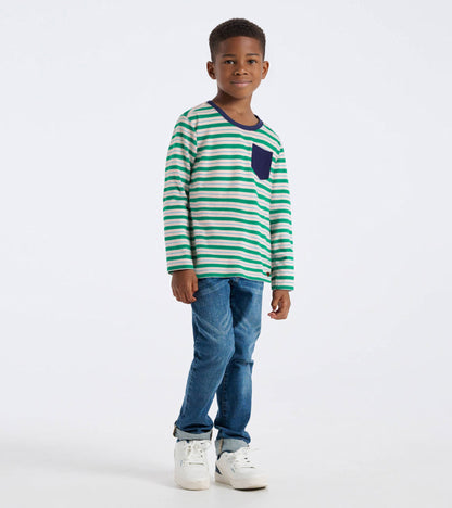 Boys Blarney Stripes Long Sleeve T-Shirt - Hatley Boys