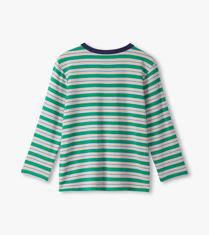 Boys Blarney Stripes Long Sleeve T-Shirt - Hatley Boys