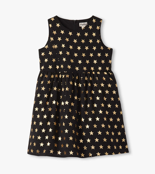 Girls Gold Stars Princess Dress - Hatley Girls