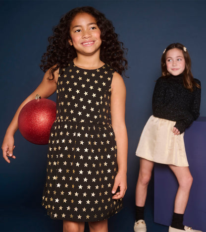 Girls Gold Stars Princess Dress - Hatley Girls