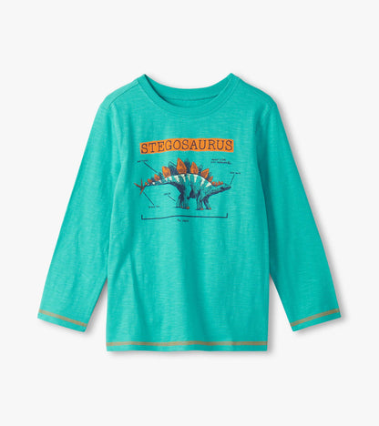 Boys Stegosaurus Glow in the Dark Long Sleeve Graphic Tee - Hatley Boys