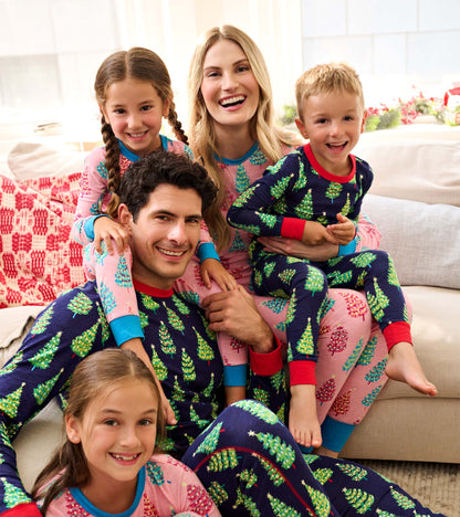 Men's Bottle Brush Trees Glow in the Dark Cotton Pajama Set - Hatley Women