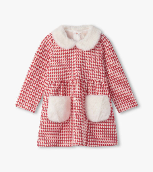 Baby & Toddler Girls Red Houndstooth Fun Trim Dress - Hatley Baby & Toddler