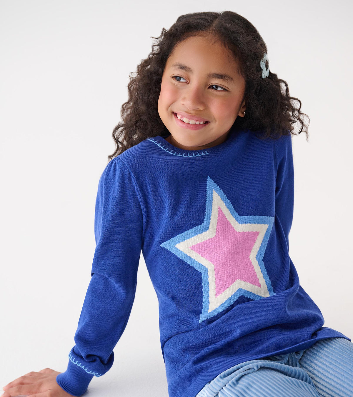 Girls Super Star Pullover Sweater - Hatley Girls