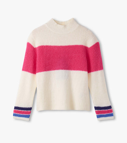 Girls Colorblock Mockneck Sweater - Hatley Girls
