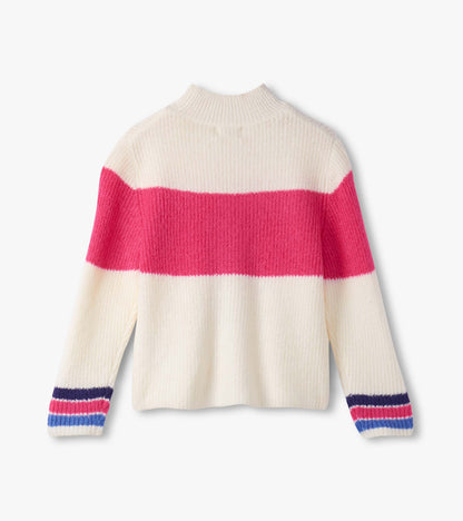 Girls Colorblock Mockneck Sweater - Hatley Girls