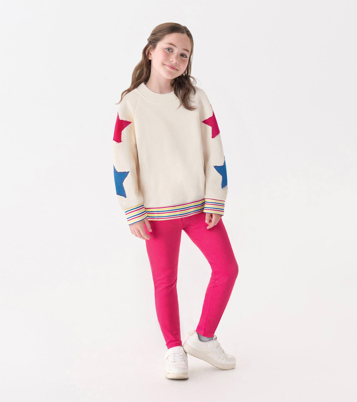 Girls Star Slouchy Pullover - Hatley Girls
