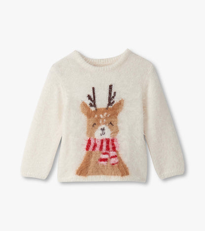 Baby & Toddler Girls Reindeer Furry Sweater - Hatley Baby & Toddler