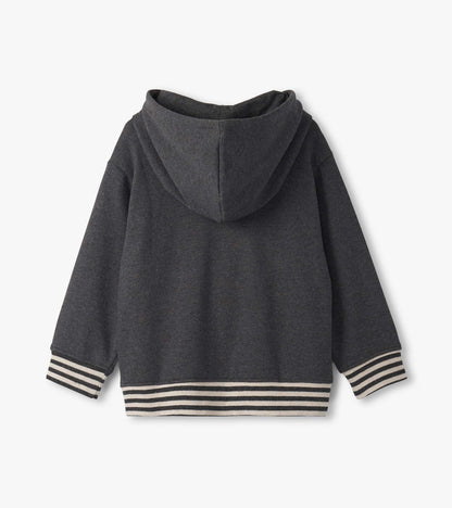 Boys Charcoal Melange Pullover Hoodie - Hatley Boys