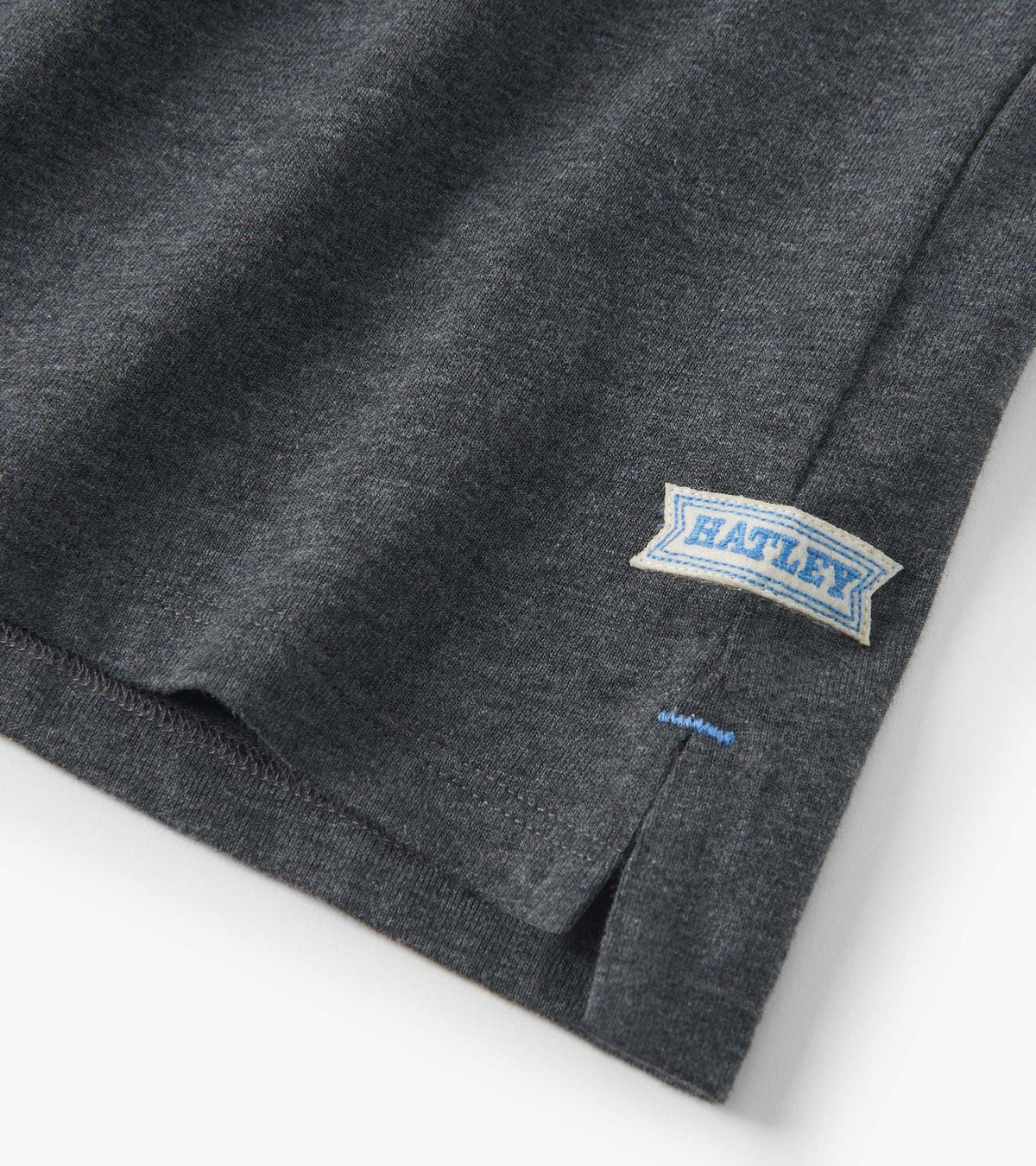 Boys Blue and Grey Color Block Long Sleeve Polo Shirt - Hatley Boys