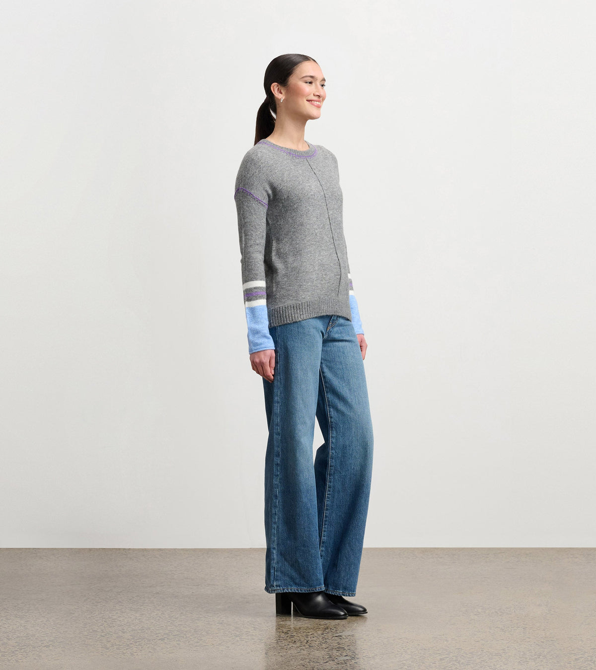 Avery Sweater - Charcoal Melange - Hatley Women