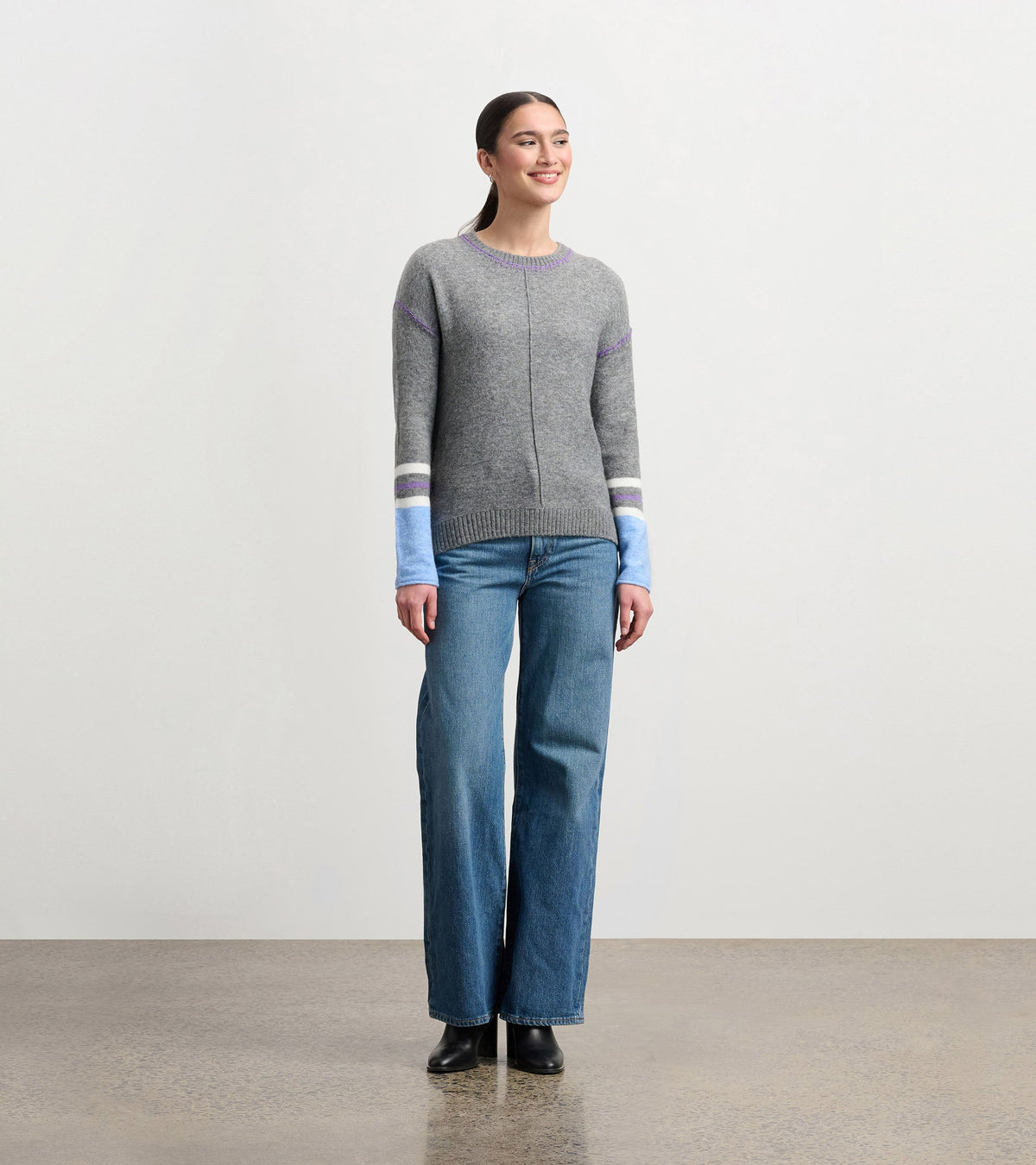 Avery Sweater - Charcoal Melange - Hatley Women