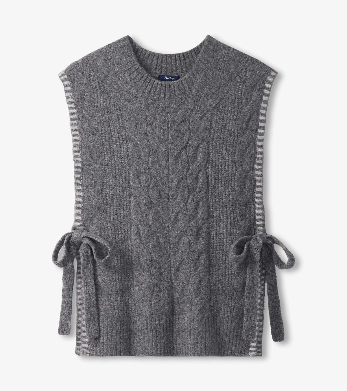 Side-Tie Sweater Vest - Charcoal Melange - Hatley Women