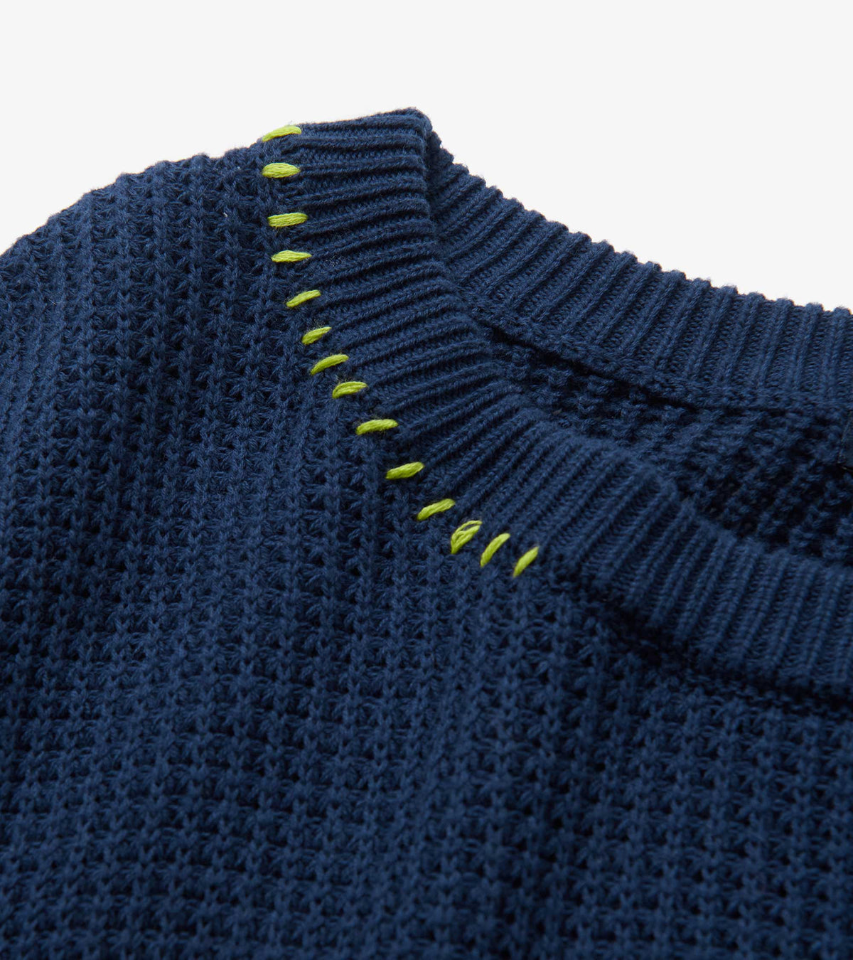Waffle Knit Sweater - Navy - Hatley Women