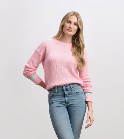 Waffle Knit Sweater - Fuchsia Pink - Hatley Women