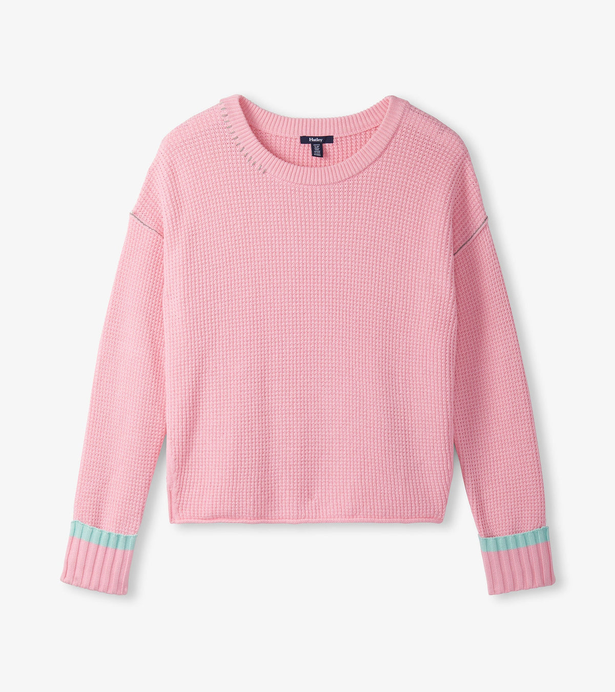 Waffle Knit Sweater - Fuchsia Pink - Hatley Women