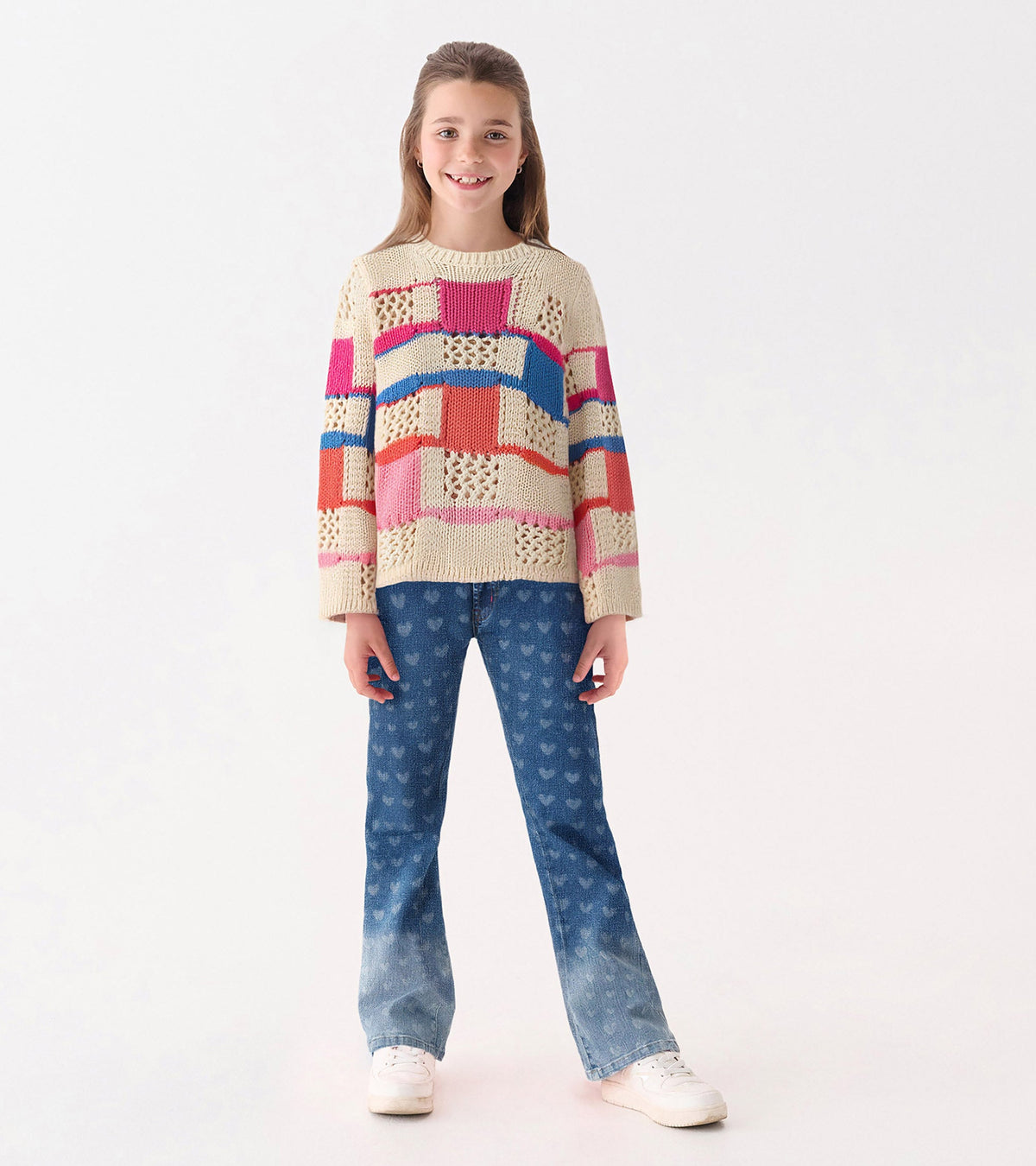 Girls Mix Stitch Sweater - Hatley Girls