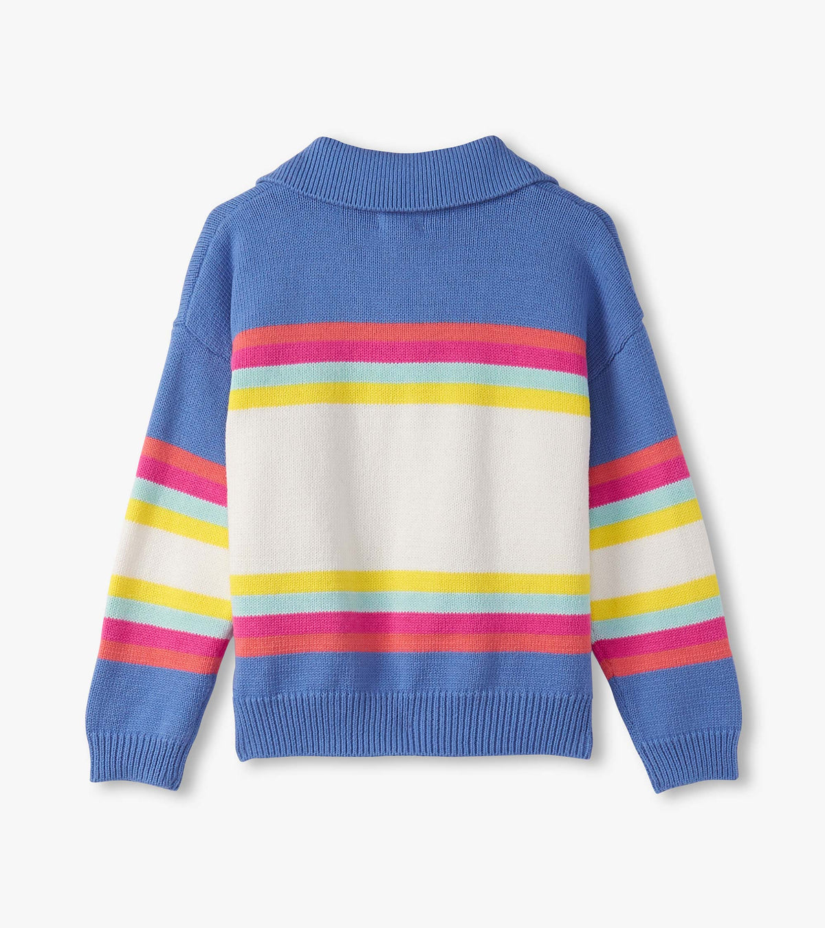 Girls Royal Colorblock Johnny Collar Sweater - Hatley Girls