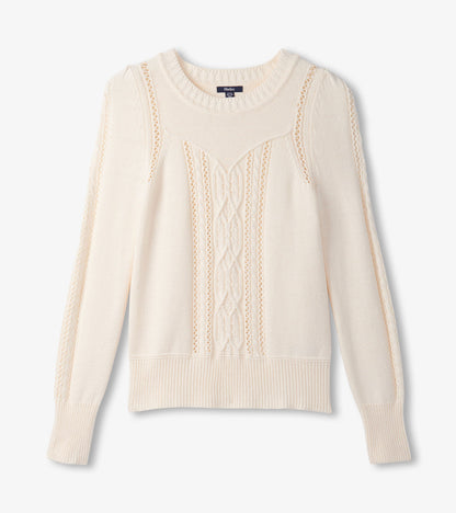 Phoebe Sweater - Cream - Hatley Women