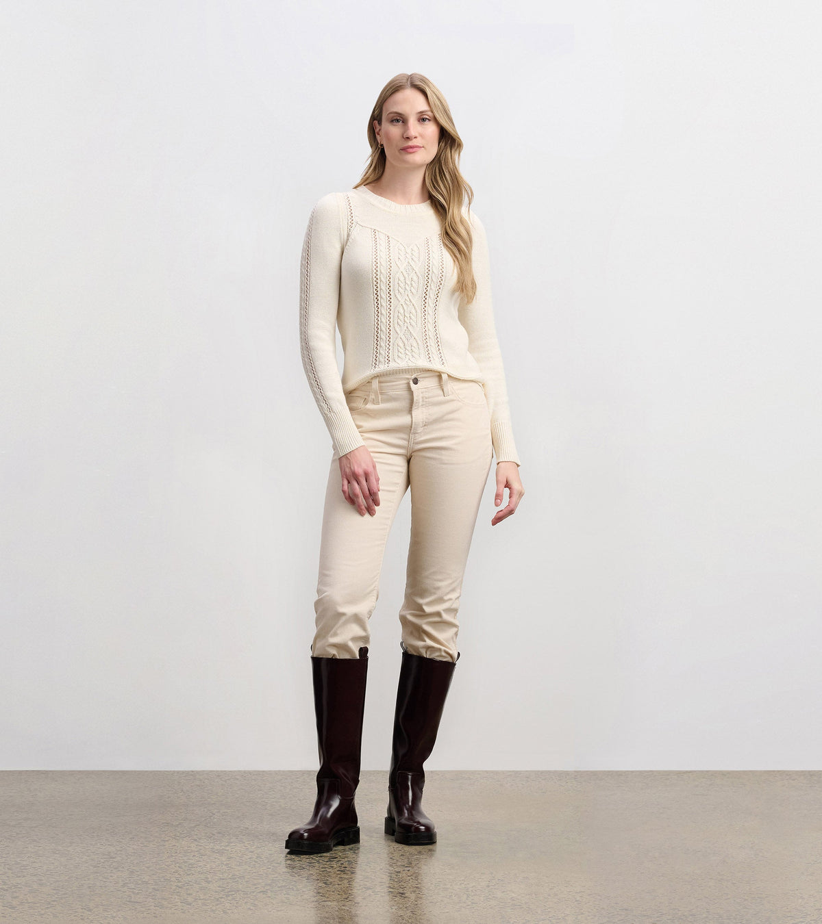Phoebe Sweater - Cream - Hatley Women