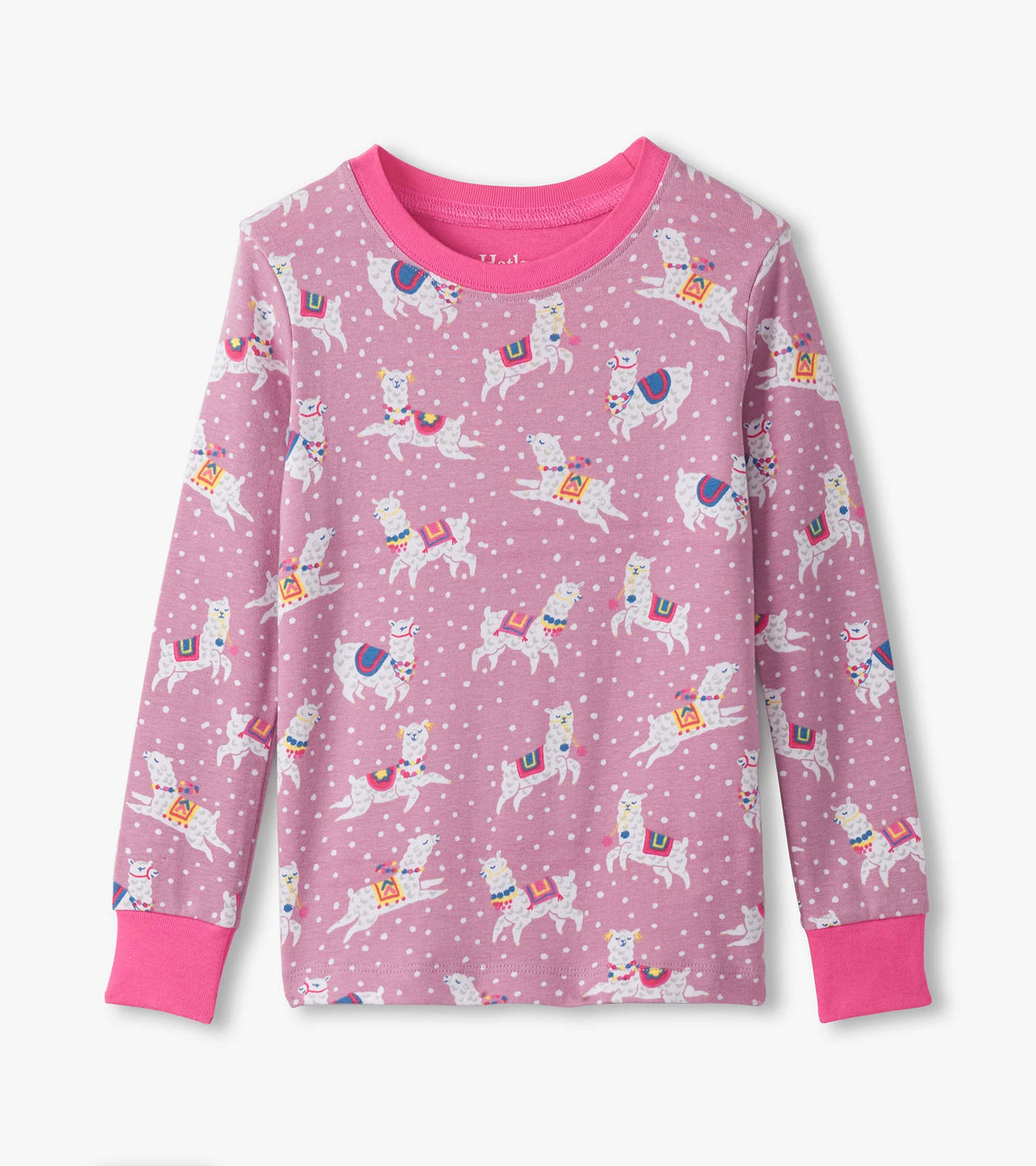 Girls Dancing Alpacas Cotton Pajama Set - Hatley Girls